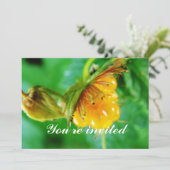 Wild Yellow Berry uitnodiging (Staand voorkant)