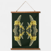 Wild Yellow Mullein Flower Abstract Hangend Wandkleed (Voorkant)