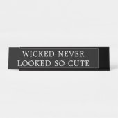 Wild zag er nooit zo uit dat hij zo stom halloween bureau naambordje (Voorkant)