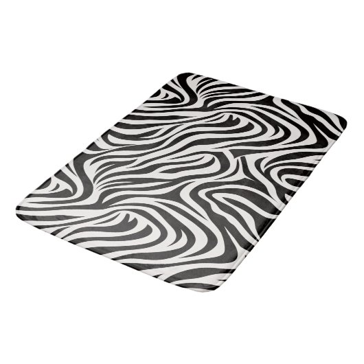Wild Zebra Bathroom Mat (Gekanteld)