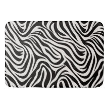 Wild Zebra Bathroom Mat