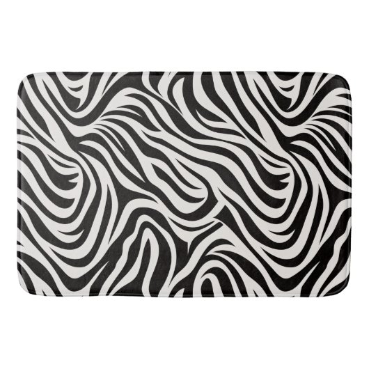 Wild Zebra Bathroom Mat (Voorkant)