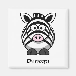 Wild zebra magneet
