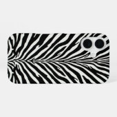 Wild Zebra Pattern iPhone 16 Hoesje (Achterkant horizontaal)
