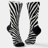 Wild Zebra Pattern Sokken (Gebogen)