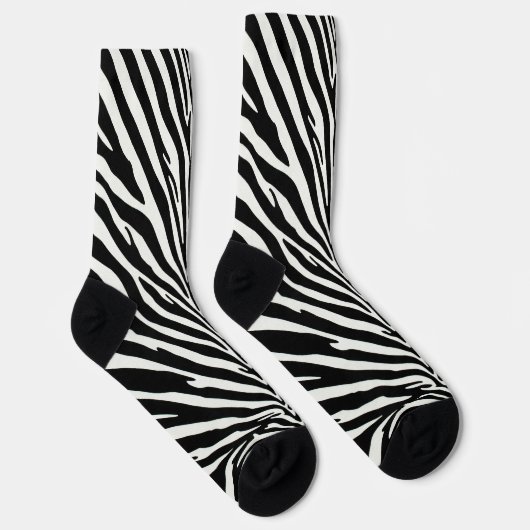 Wild Zebra Pattern Sokken (Rechts)