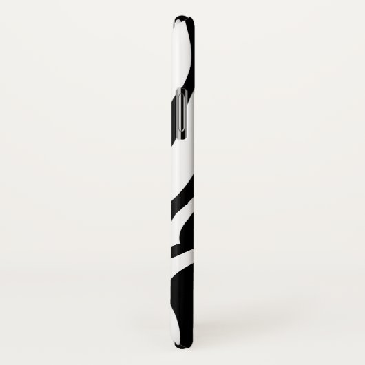 Wild Zebra Print met naam Case-Mate iPhone Case (Achterkant / rechts)