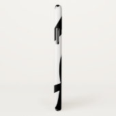 Wild Zebra Print met naam Hoesje-Mate iPhone Case (Achterkant / rechts)