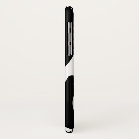 Wild Zebra Print met naam Hoesje-Mate iPhone Case (Achterkant/links)