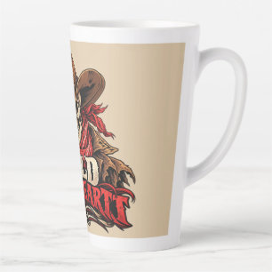 Wild-Ziel-Skelet-Cowboy-Western-Design Latte Mok