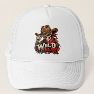 Wild-Ziel-Skelet-Cowboy-Western-Design Trucker Pet