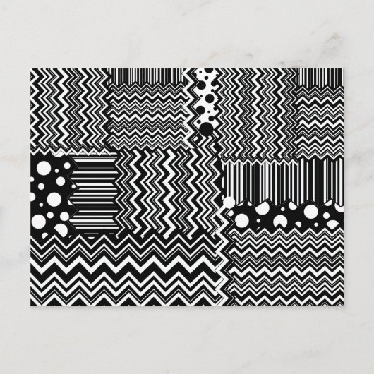 Wild Zig-Zags Briefkaart (Voorkant)