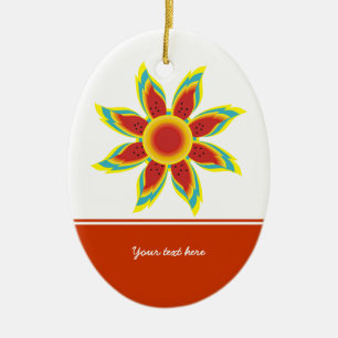 Wild zonnebloem custom ornament