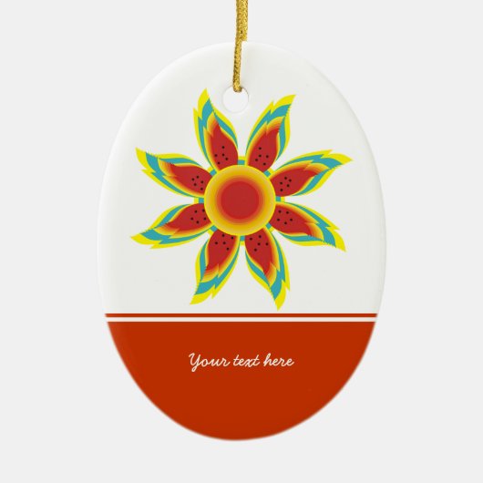 Wild zonnebloem custom ornament (Voorkant)