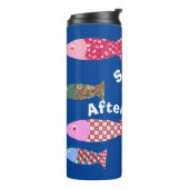 Wild zwemmen Na zwemmen Drink Flask gepersonalisee Thermosbeker (Gedraaid links)