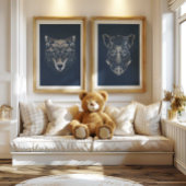 Wild zwijn | Bosdier Wild zwijn Muurprint Poster