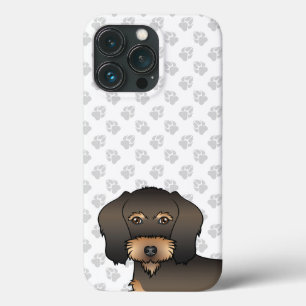 Wild Zwijn Draadharige Dachshond Honden Kop & Poot Case-Mate iPhone Case