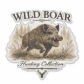 Wild Zwijn Sticker (Voorkant)