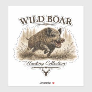 Wild Zwijn Sticker