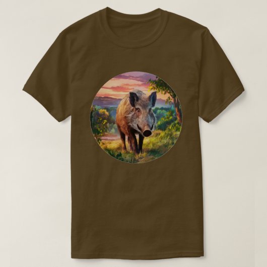 Wild Zwijn T-shirt (Design voorkant)