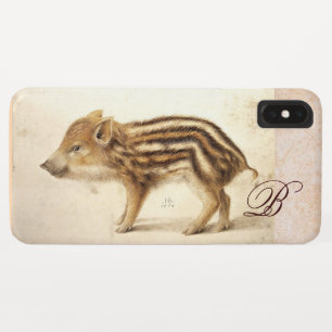 WILD ZWIJNE BIGGETJE Dier Tekening Monogram Case-Mate iPhone Case
