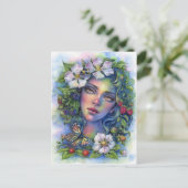 Wildberry Bloom Briefkaart (Staand voorkant)