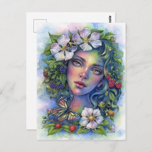 Wildberry Bloom Briefkaart (Voorkant / Achterkant)