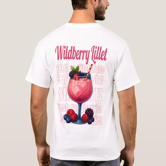 Wildberry Lillet T-Shirt – Elegant Fruit Cocktail (Achterkant)