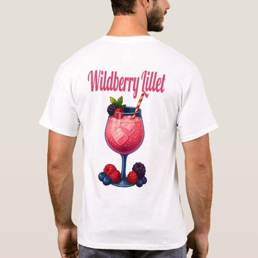 Wildberry Lillet T-Shirt – Elegant Fruit Cocktail (Achterkant)