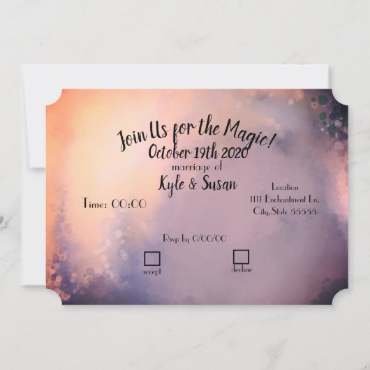 Wildberry Unicorns Kaart (Achterkant)