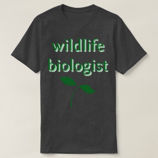 wildbioloog t-shirt (Design voorkant)