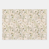 wildbloeipatroon inpakpapier vel (Voorkant 2)