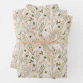 wildbloeipatroon inpakpapier vel (In situ)