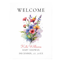 Wildbloem Baby in bloei Poster