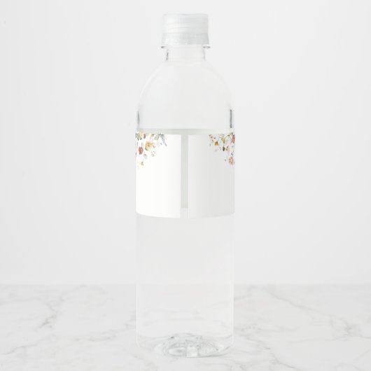 Wildbloem Baby in Bloom Waterfles Etiket (Achterkant)