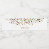 Wildbloem Baby in Bloom Waterfles Etiket (Enkel label)