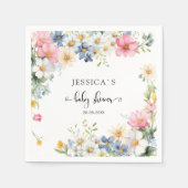 Wildbloem, Baby shower Servet (Voorkant)