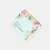 Wildbloem, Baby showers servetten (Hoek)