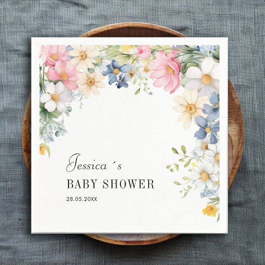 Wildbloem, Baby showers servetten