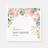 Wildbloem, Baby showers servetten (Voorkant)