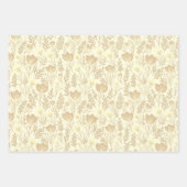 Wildbloem bloeit Eenvoudig Neutrals Aardse Haver C Inpakpapier Vel (Voorkant)