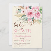 Wildbloem Bloemen Baby shower Kaart (Voorkant)