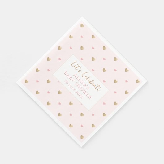 Wildbloem Bloemen Baby shower Servet (Hoek)