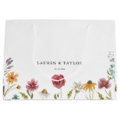 Wildbloem Bloemen bruiloft gunsten Groot Cadeauzakje (Voorkant)