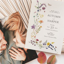 Wildbloem Bloemen Foto Bruiloft Elegant Boho