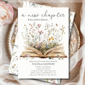 Wildbloem | Boek Thema Baby shower Uitnodiging