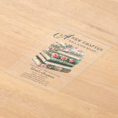 Wildbloem | Boek Thema Baby shower Uitnodiging (Laagn)