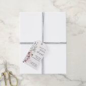 Wildbloem boho modern Baby shower Pop het als ze Cadeaulabel (Met Touw)