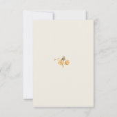 Wildbloem  Botanisch Baby shower Bedankkaart (Achterkant)