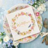 Wildbloem  Botanisch Baby shower Servet